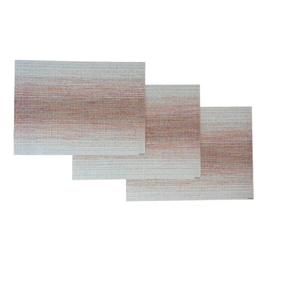 Chilewich Ombre Sunrise Rectangle Placemats 14x19" Set Of 3 - Picture 1 of 4